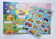 Загрузить изображение в средство просмотра галереи, Едем, плывем, летим. Плакат-игра с многоразовыми наклейками