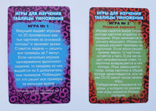 Загрузить изображение в средство просмотра галереи, Развивающие карточки "Таблица умножения"