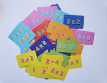 Загрузить изображение в средство просмотра галереи, Развивающие карточки "Таблица умножения"