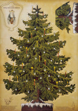 Загрузить изображение в средство просмотра галереи, Ёлка. Старинная забава. 3D модель из картона