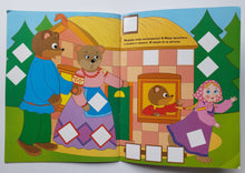 Загрузить изображение в средство просмотра галереи, Наклейки-квадратики по сказке "Три медведя". 70 многоразовых наклеек