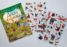 Загрузить изображение в средство просмотра галереи, Дикие животные. Многоразовые серебряные наклейки