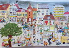 Загрузить изображение в средство просмотра галереи, Книжки-картонки. Городок круглый год (виммельбух). 4 книги в коробке. Р.Бернер