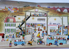 Загрузить изображение в средство просмотра галереи, Книжки-картонки. Городок круглый год (виммельбух). 4 книги в коробке. Р.Бернер