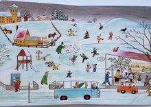 Загрузить изображение в средство просмотра галереи, Книжки-картонки. Городок круглый год (виммельбух). 4 книги в коробке. Р.Бернер