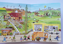 Загрузить изображение в средство просмотра галереи, Книжки-картонки. Городок круглый год (виммельбух). 4 книги в коробке. Р.Бернер