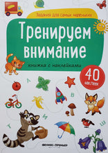 Загрузить изображение в средство просмотра галереи, Тренируем внимание. Книжка с наклейками