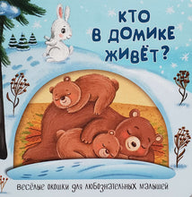 Загрузить изображение в средство просмотра галереи, Книжка-картонка с окошками. Кто в домике живёт?
