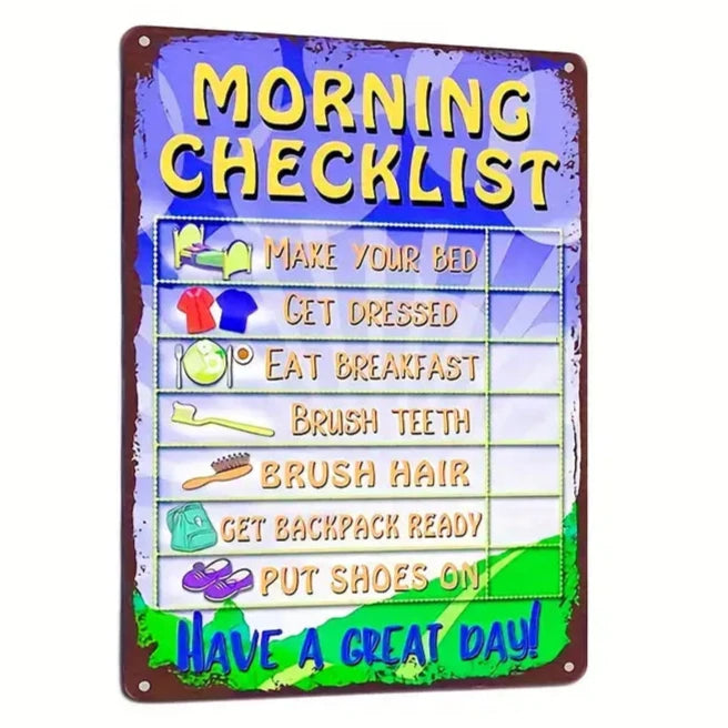 Morning checklist