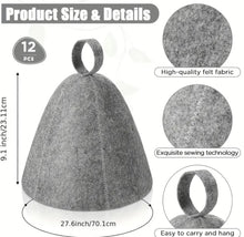 Загрузить изображение в средство просмотра галереи, Шапка для сауны. Серая
