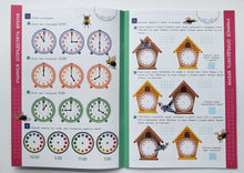 Загрузить изображение в средство просмотра галереи, Изучаем время. Книжка с наклейками
